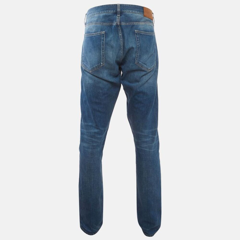 Ralph Lauren Purple Label Blue Washed Denim Slim Fit Jeans Xl/waist 36" - Picture 3 of 6